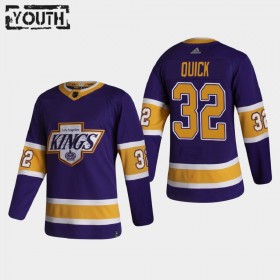 Los Angeles Kings Jonathan Quick 32 2020-21 Reverse Retro Authentic Shirt - Kinderen